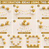 10 White and Gold Birthday Decoration Ideas White and gold birthday decoration ideas with metallic balloons, happy birthday banner and elegant party setup designs.